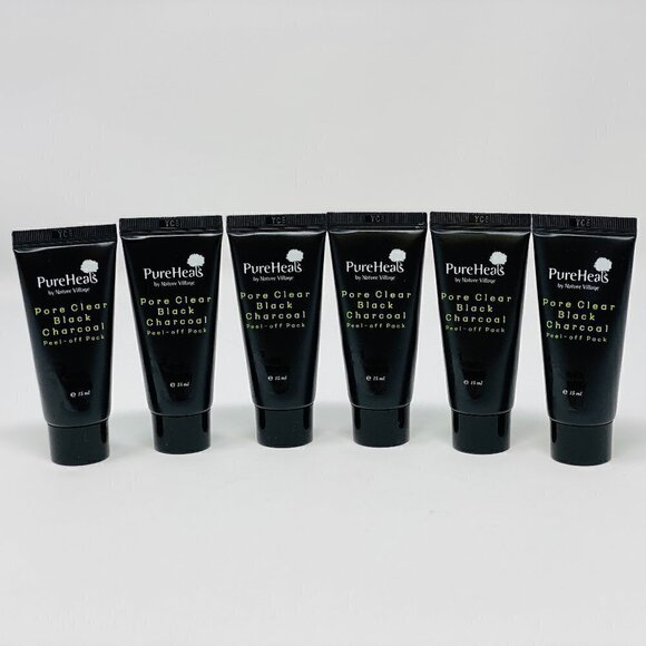 6pk-PureHeals Pore Clear Charcoal Peel off Pack - Picture 1 of 3